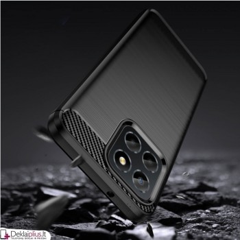 Carbon guminis dėklas - juodas (Huawei Honor X8) Carbon guminis dėklas - juodas (Huawei Honor X8)